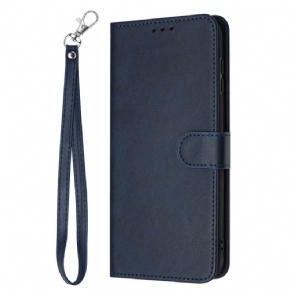 Bőrtok Vivo V40 5g Bőrhatású Pánttal