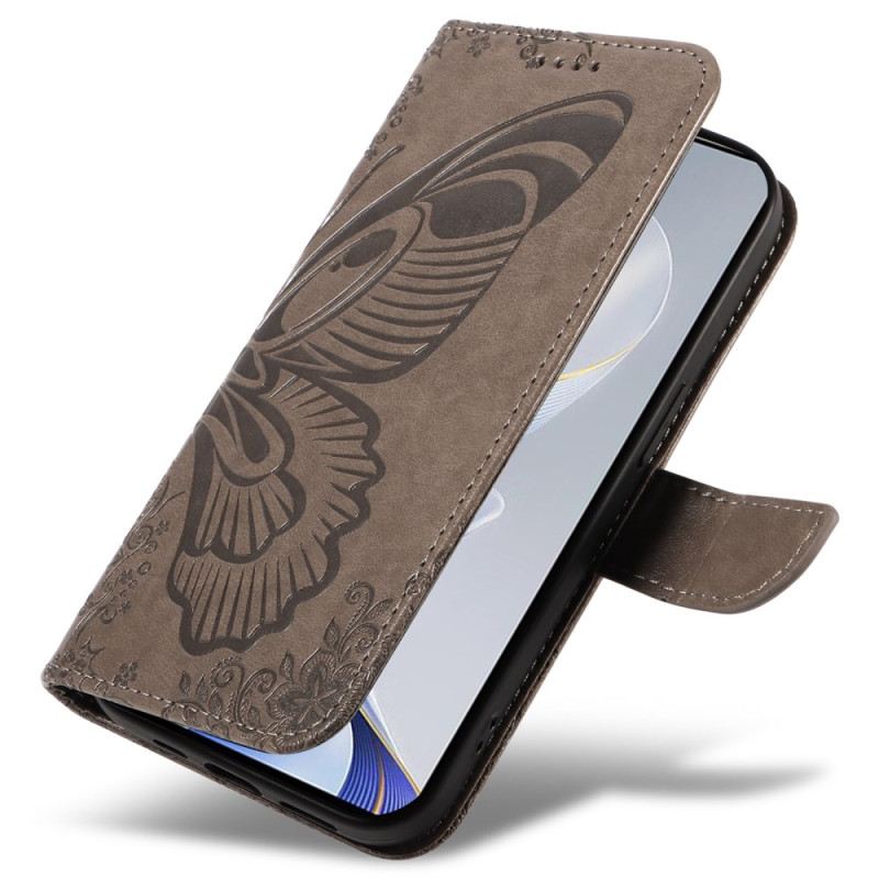 Bőrtok Vivo V40 5g Grafikus Pillangó