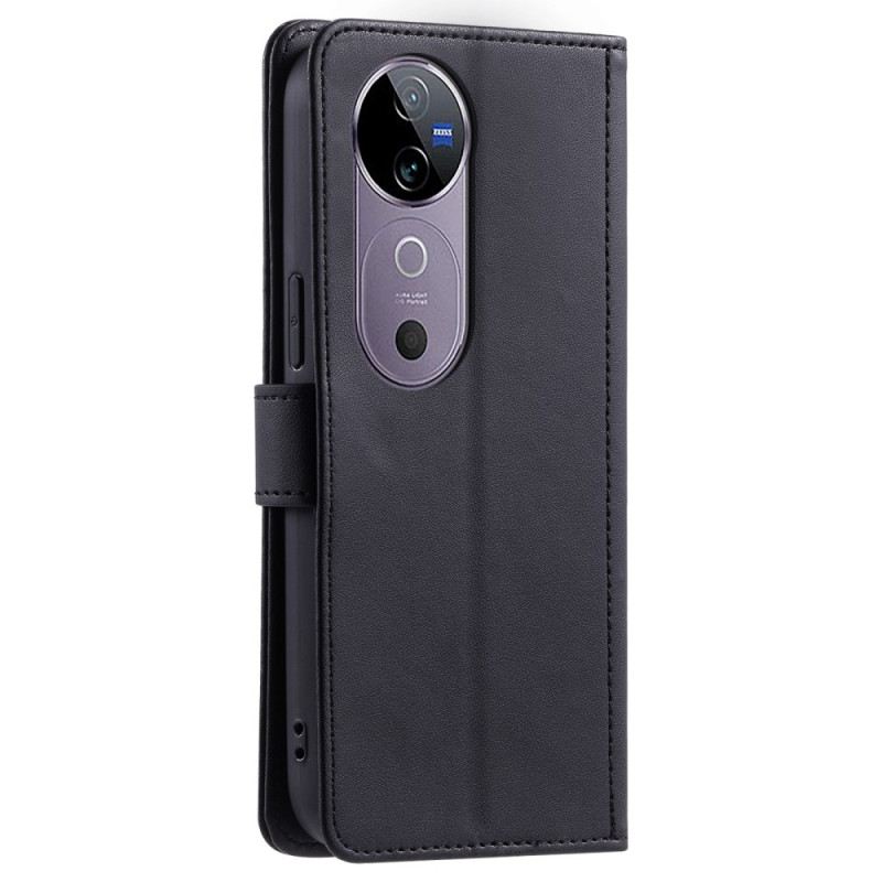 Bőrtok Vivo V40 5g Pántokkal Steppelt