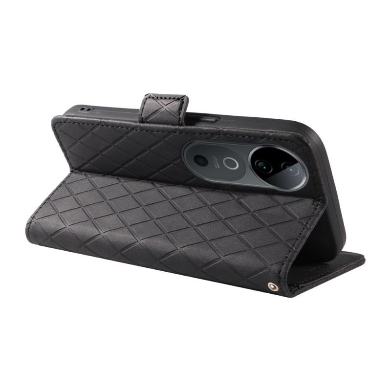 Fliptok Vivo V40 5g Gyémántmintás