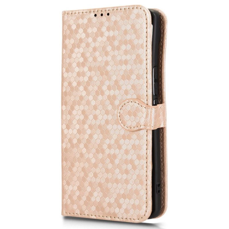 Kinyitható Bőrtok Vivo V40 5g Csillámos Pöttyök