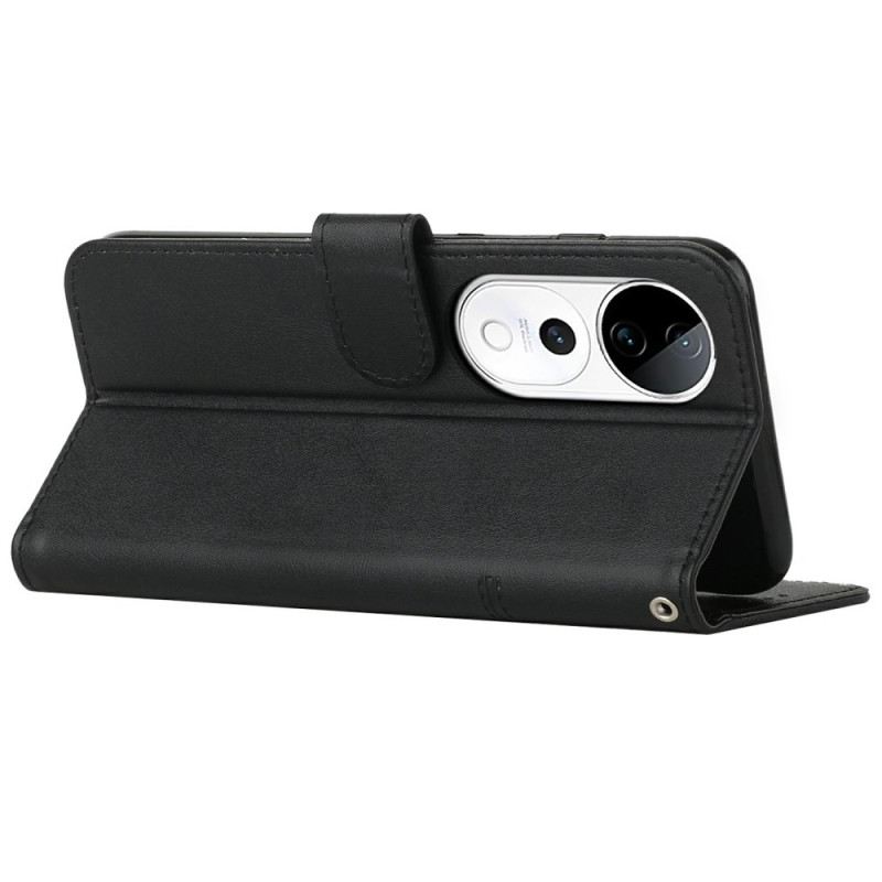 Kinyitható Bőrtok Vivo V40 5g Üzleti Stílusú