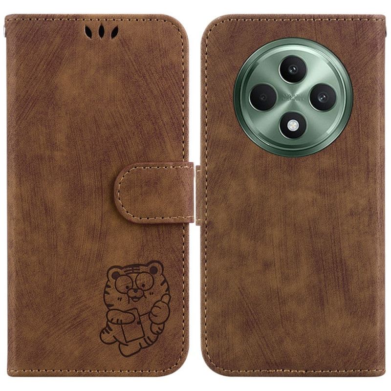 Kinyitható Tokok Oppo Reno 12f 5g Tigris Minta