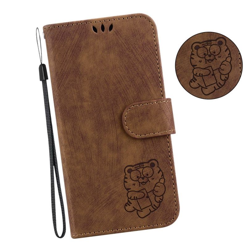 Kinyitható Tokok Oppo Reno 12f 5g Tigris Minta