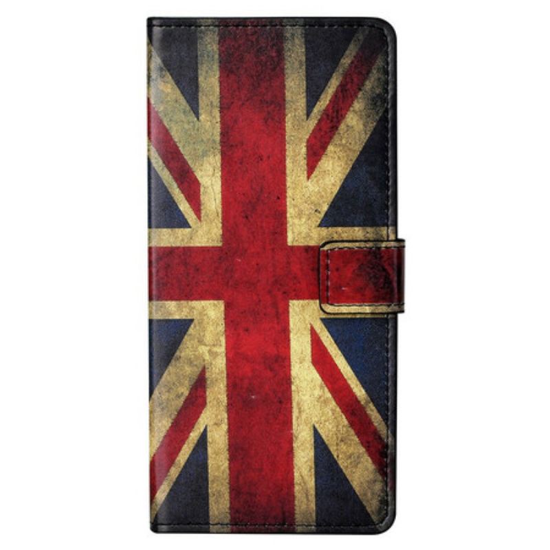 Fliptok / Bőrtok iPhone 13 Pro Max Anglia Zászló