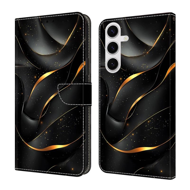 Bőrtok Samsung Galaxy S26 Plus Aranyszalag