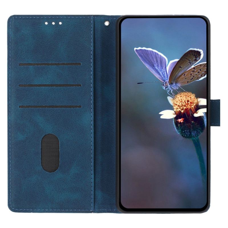 Bőrtok Samsung Galaxy S26 Plus Gravírozott Háromszögek