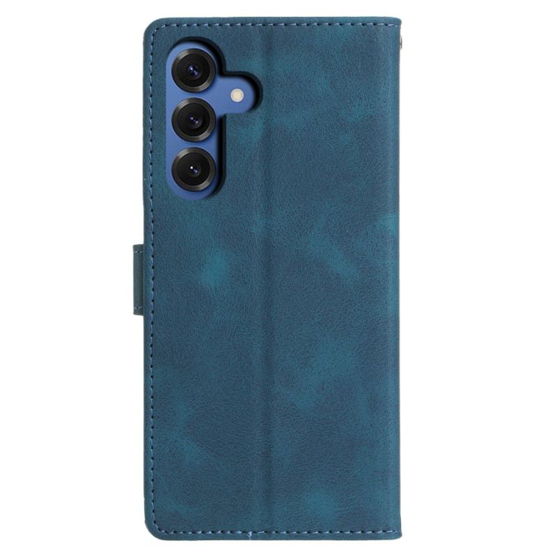 Bőrtok Samsung Galaxy S26 Plus Gravírozott Háromszögek