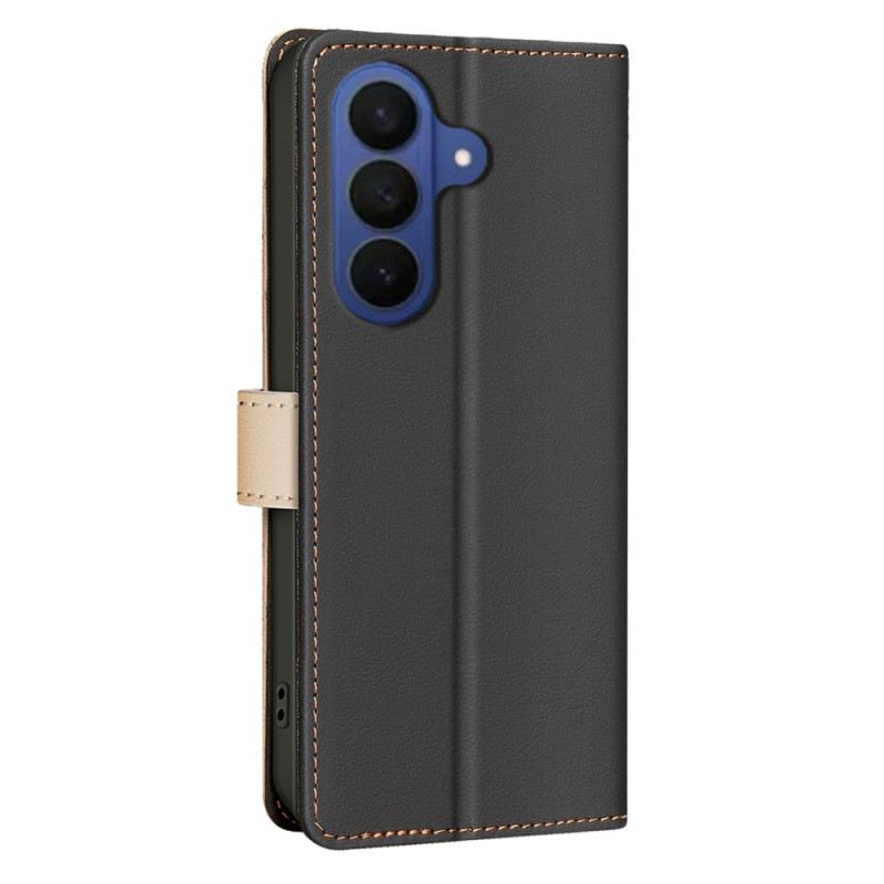 Bőrtok Samsung Galaxy S26 Plus Kétszínű Binfen Szín