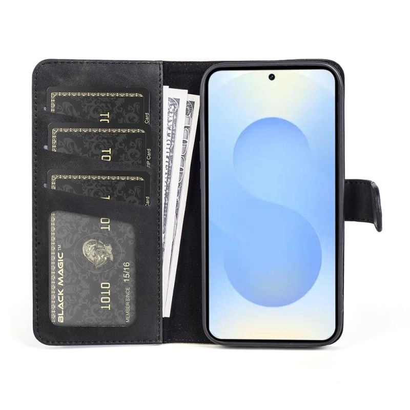 Bőrtok Samsung Galaxy S26 Plus Kétszínű Grafika