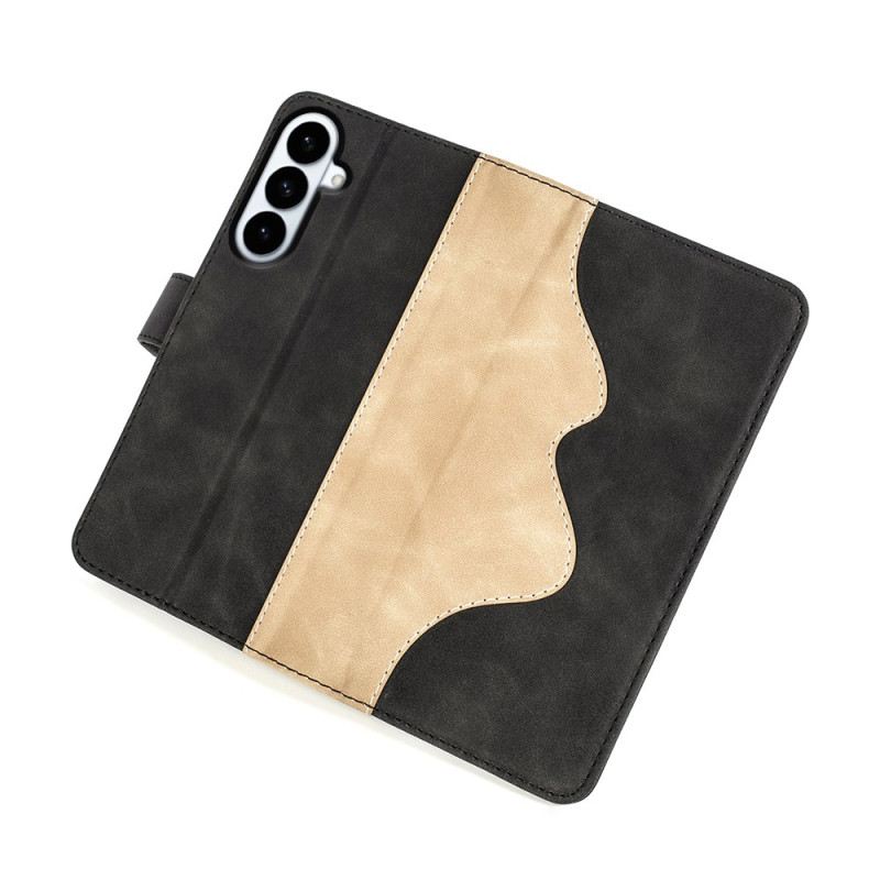 Bőrtok Samsung Galaxy S26 Plus Kétszínű Grafika