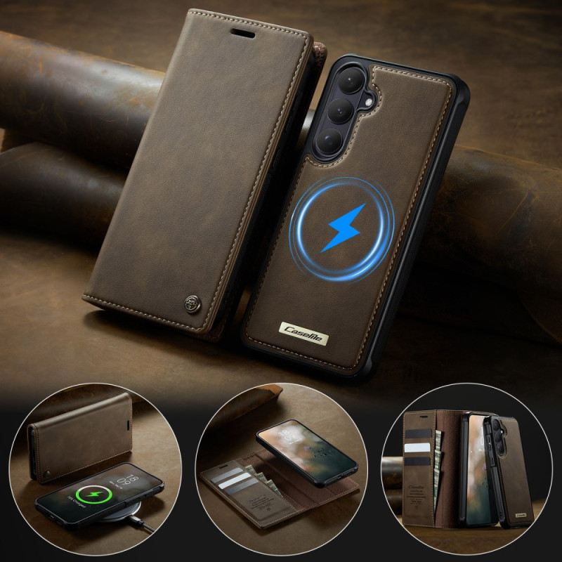 Bőrtok Samsung Galaxy S26 Plus Levehető Caseme Tok