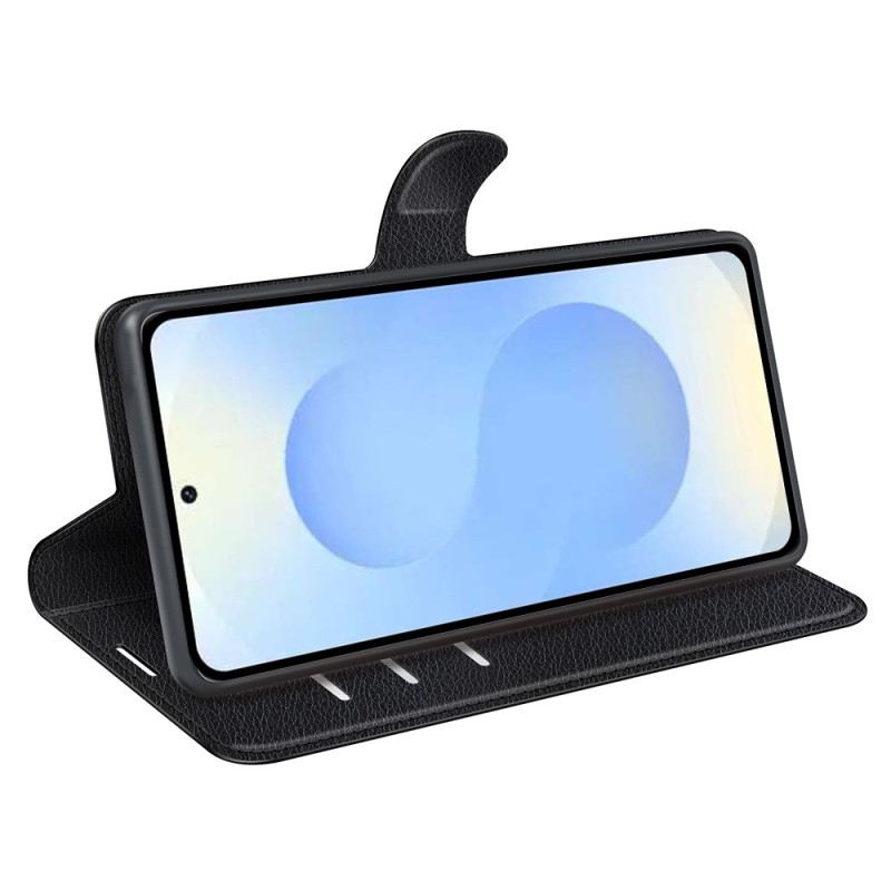 Bőrtok Samsung Galaxy S26 Plus Licsi Műbőr