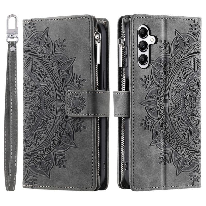 Bőrtok Samsung Galaxy S26 Plus Mandala Velúr Hatású Pénztárca