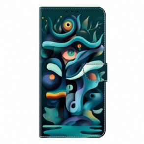 Bőrtok Samsung Galaxy S26 Plus Ombre Zöld Graffiti