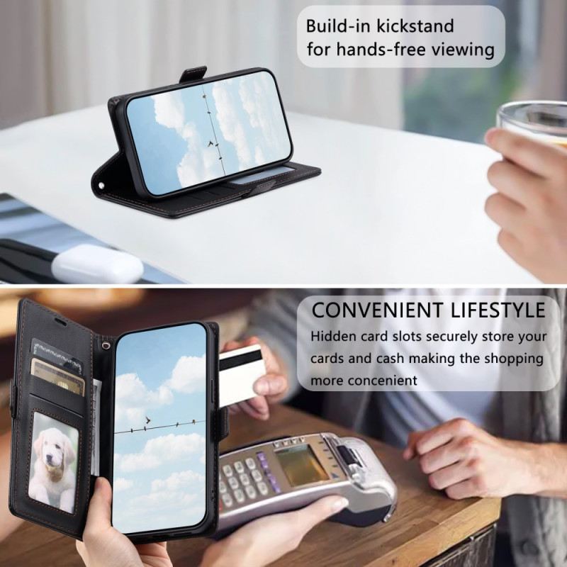 Bőrtok Samsung Galaxy S26 Plus Steppelt Vintage Dizájn