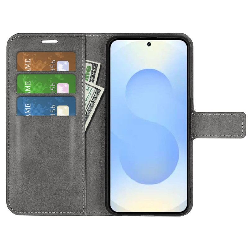 Fliptok Samsung Galaxy S26 Plus Bőr Stílusú