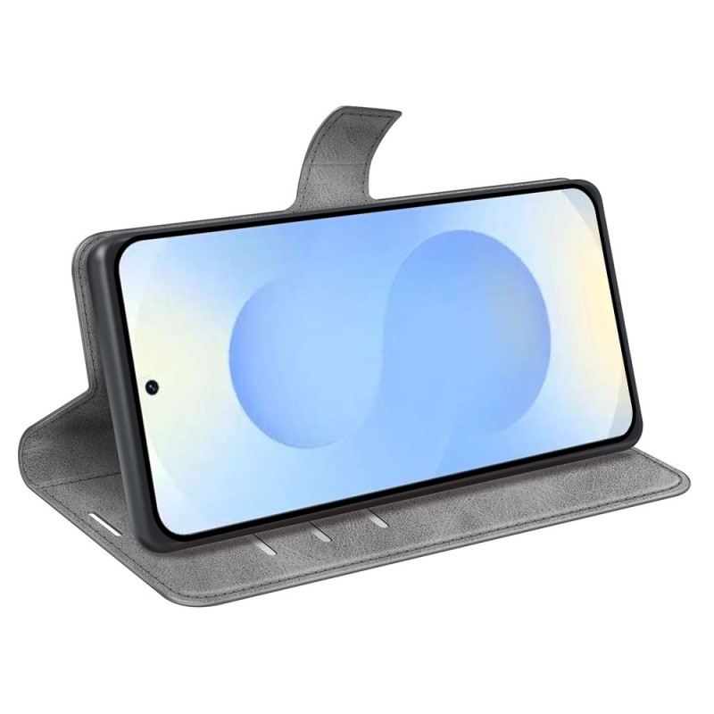 Fliptok Samsung Galaxy S26 Plus Bőr Stílusú