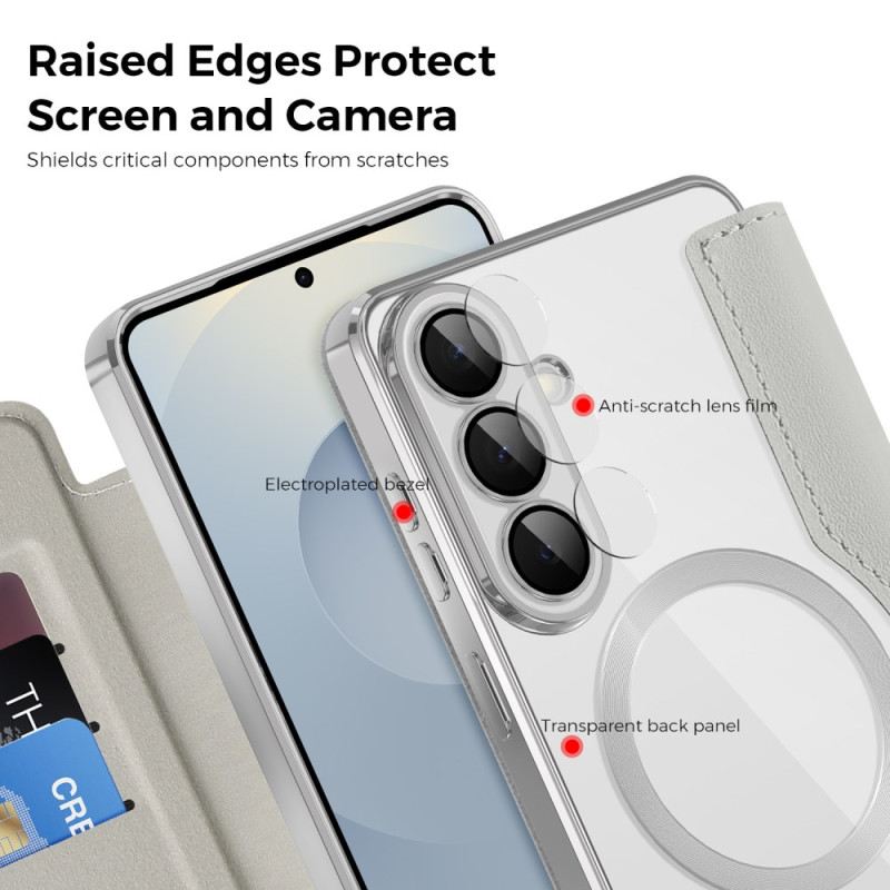 Fliptok Samsung Galaxy S26 Plus Mágneses Rfid Kártyatartóval