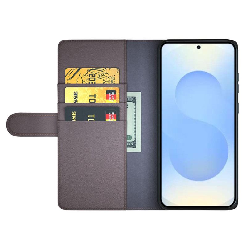 Fliptok Samsung Galaxy S26 Plus Valódi Bőr