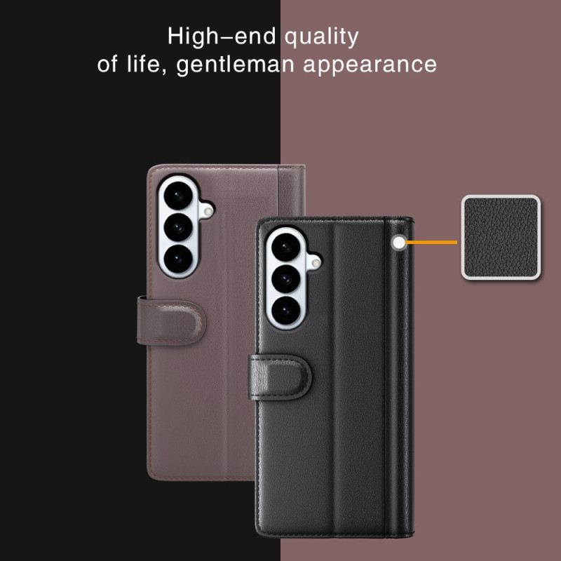 Fliptok Samsung Galaxy S26 Plus Valódi Bőr