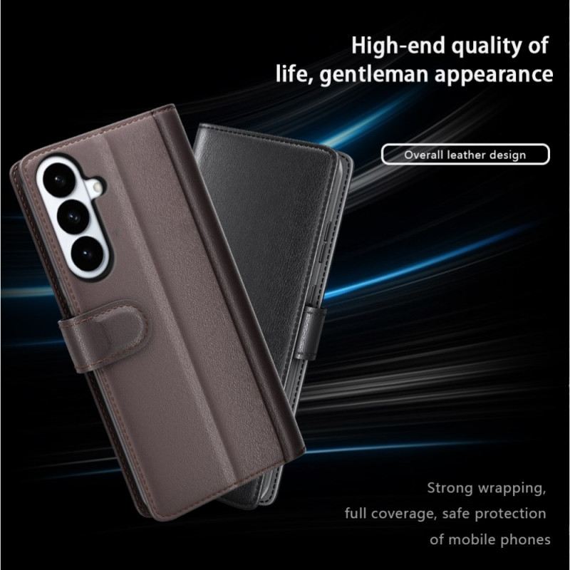 Fliptok Samsung Galaxy S26 Plus Valódi Bőr