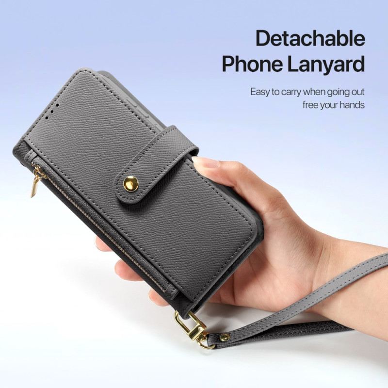 Kinyitható Bőrtok Samsung Galaxy S26 Plus Levehető Fedél Lawa Sorozat Dux Ducis