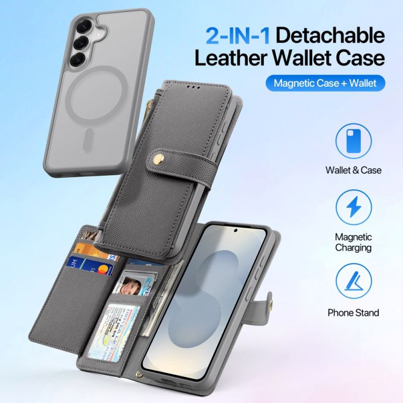 Kinyitható Bőrtok Samsung Galaxy S26 Plus Levehető Fedél Lawa Sorozat Dux Ducis