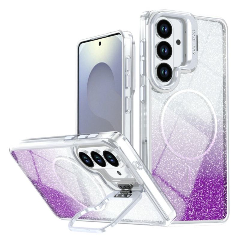 Tok Samsung Galaxy S26 Plus Mágneses Színátmenetes Csillámpor És Hátlap