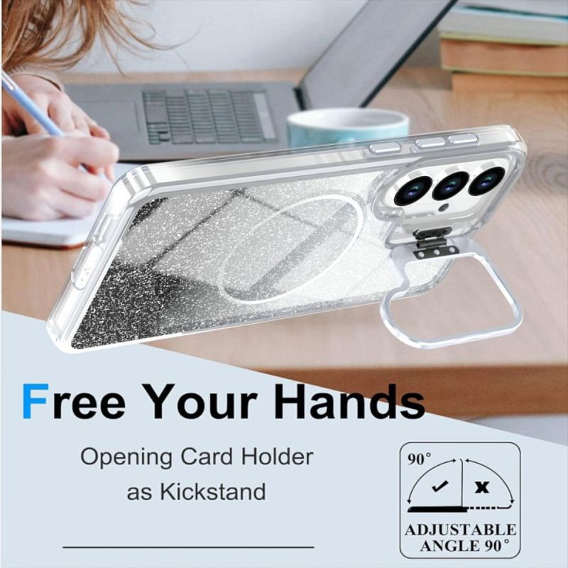 Tok Samsung Galaxy S26 Plus Mágneses Színátmenetes Csillámpor És Hátlap