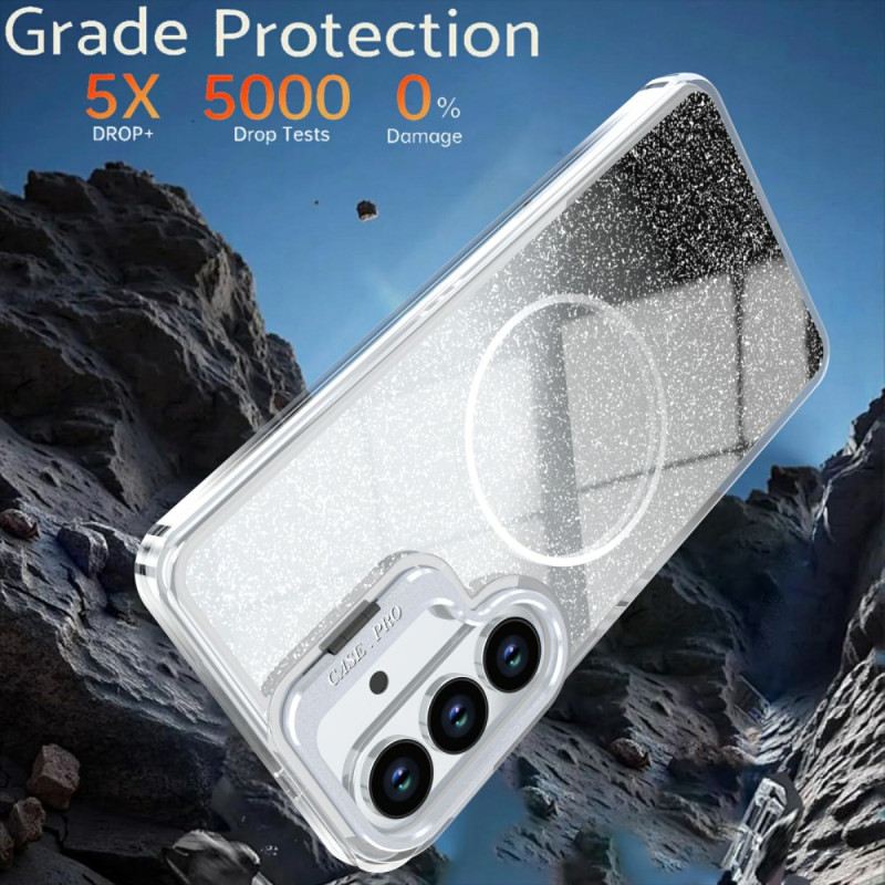 Tok Samsung Galaxy S26 Plus Mágneses Színátmenetes Csillámpor És Hátlap