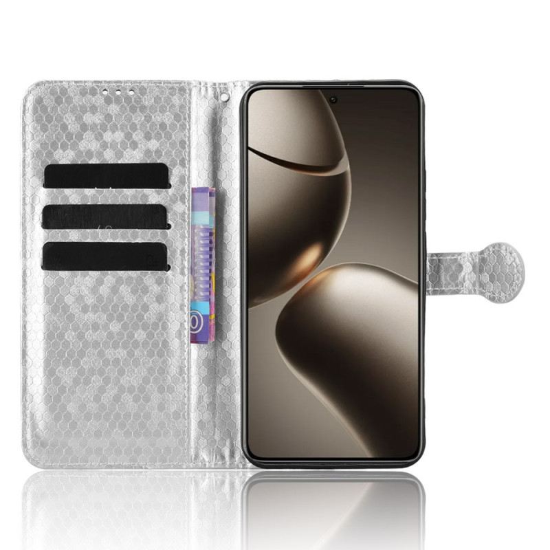 Bőrtok Xiaomi 15t Csillámos Pöttyös