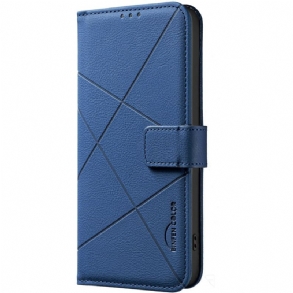 Bőrtok Xiaomi 15t Geometrikus Minta Binfen Szín