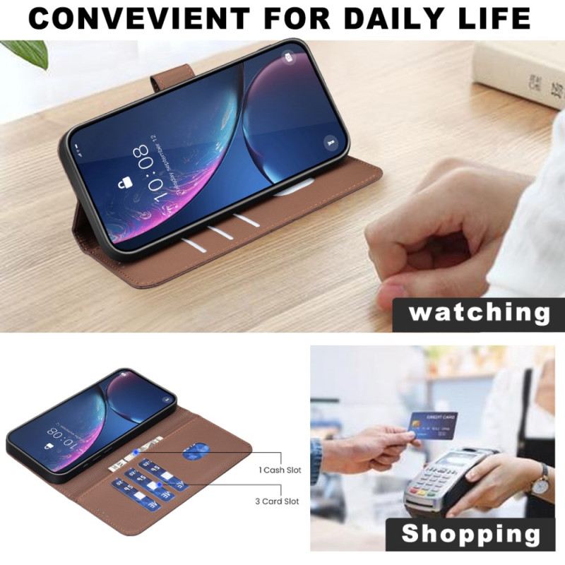 Bőrtok Xiaomi 15t Geometrikus Minta Binfen Szín