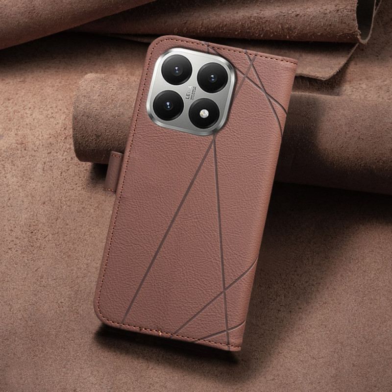 Bőrtok Xiaomi 15t Geometrikus Minta Binfen Szín
