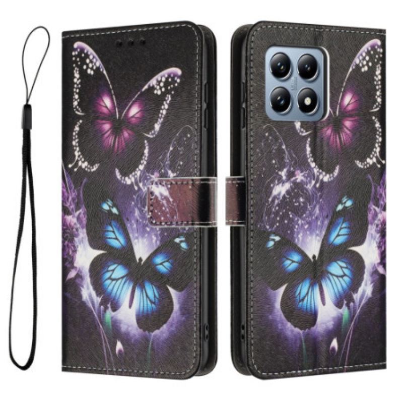 Bőrtok Xiaomi 15t Két Pillangó