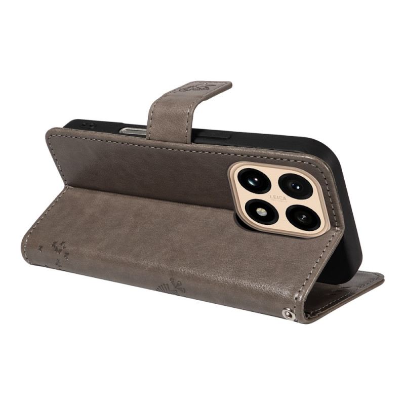 Bőrtok Xiaomi 15t Macska És Fa