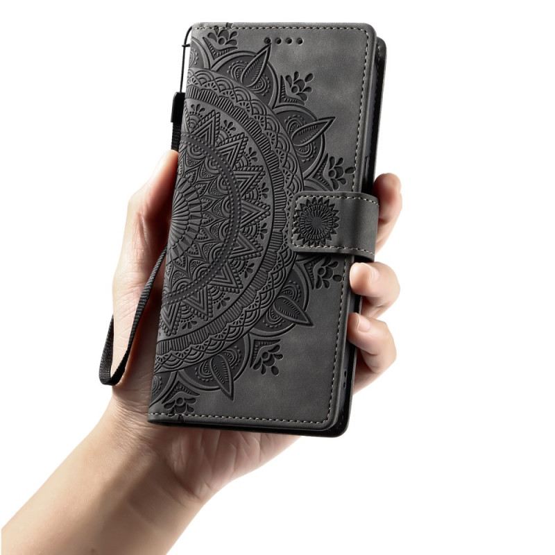 Bőrtok Xiaomi 15t Mandala Velúr Hatású