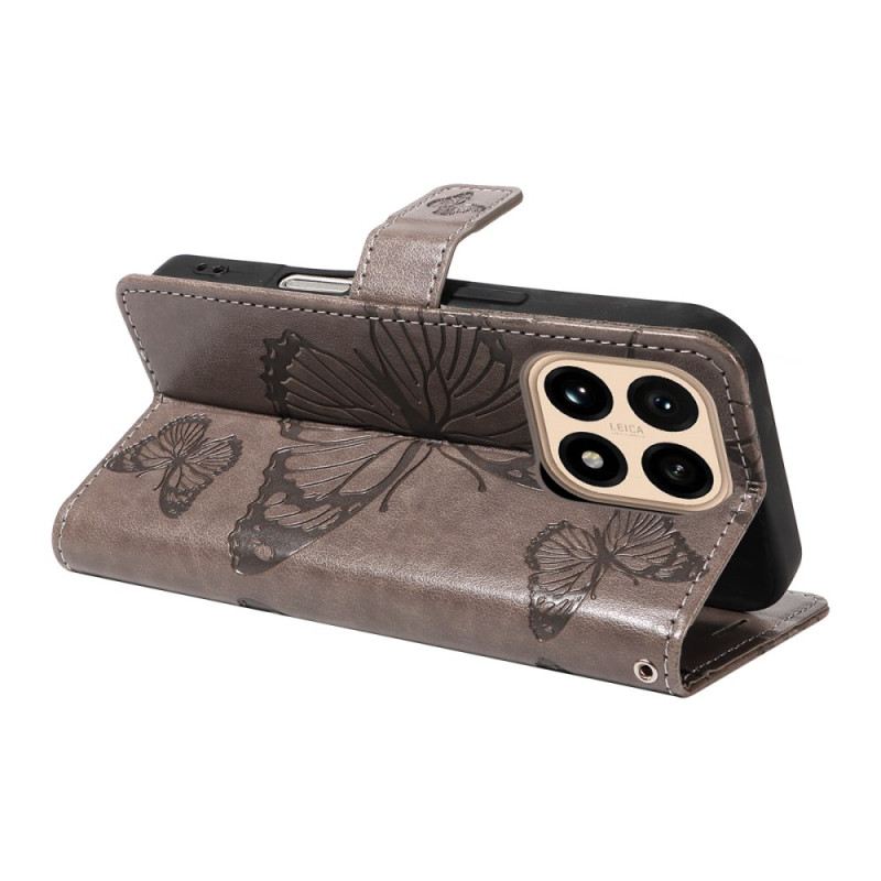 Bőrtok Xiaomi 15t Óriás Pillangók