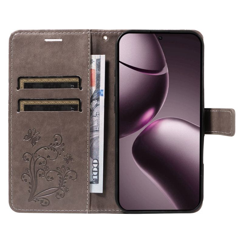 Bőrtok Xiaomi 15t Óriás Pillangók