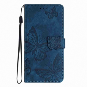 Bőrtok Xiaomi 15t Pillangóhatású Velúrhatású