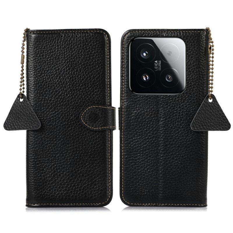 Bőrtok Xiaomi 15t Valódi Bőr Rfid Védelem