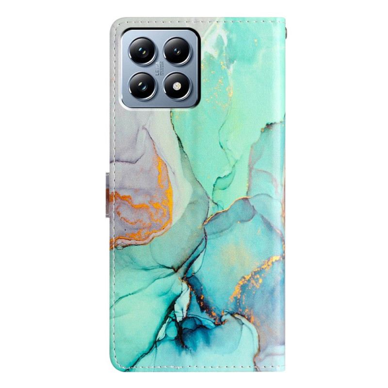 Bőrtok Xiaomi 15t Zöld Márvány