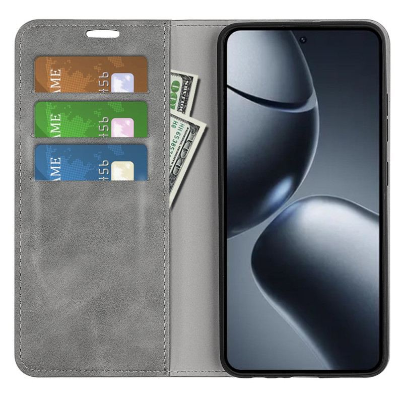 Fliptok Xiaomi 15t Bőr Stílusú