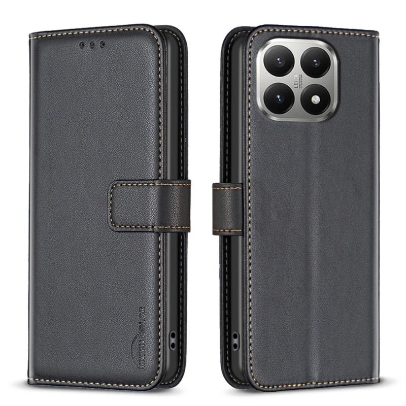 Fliptok Xiaomi 15t Bőrhatású Binfen Szín