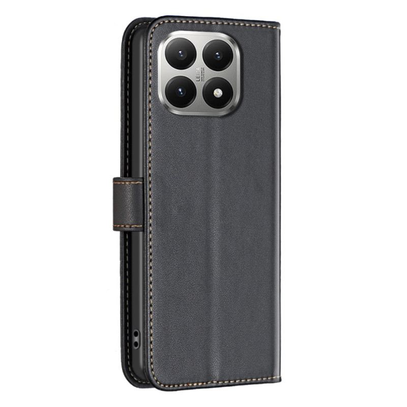 Fliptok Xiaomi 15t Bőrhatású Binfen Szín