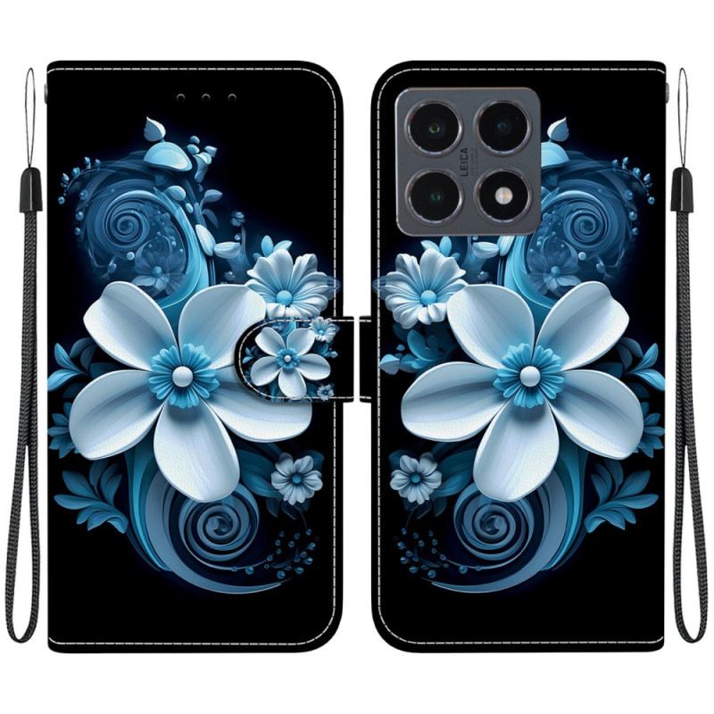 Fliptok Xiaomi 15t Fekete Orchidea