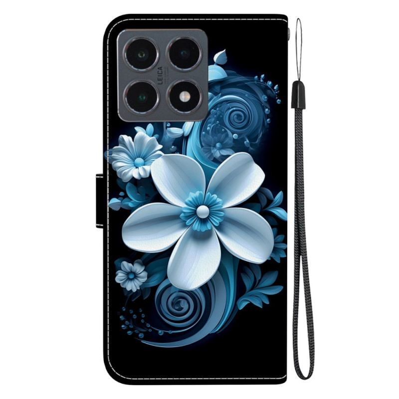 Fliptok Xiaomi 15t Fekete Orchidea