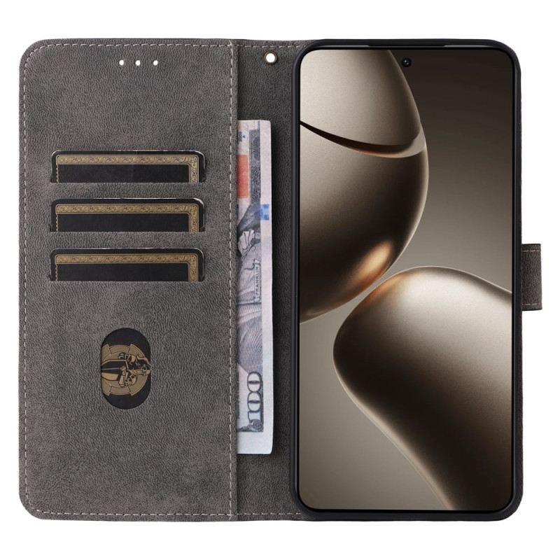 Fliptok Xiaomi 15t Rfid-védelemmel Ellátott Velúrhatású