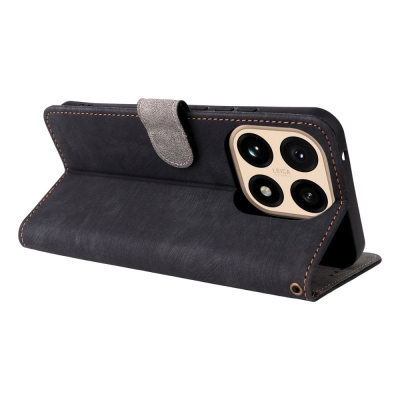 Fliptok Xiaomi 15t Rfid-védelemmel Ellátott Velúrhatású